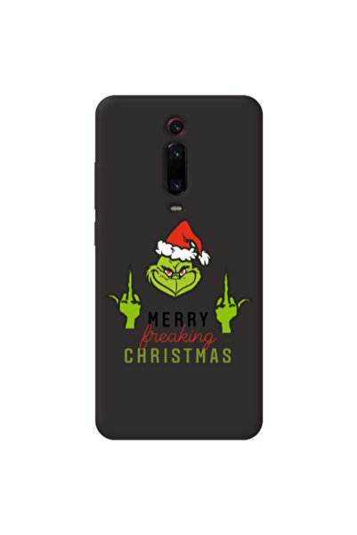 Other Xiaomi Mi 9T Pro Merry Christmas44 Black Colored Silicone TPU Θήκη