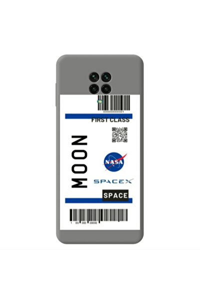 Other Xiaomi Redmi Note 9 Pro Moon spacex Grey Colored Silicone TPU Θήκη