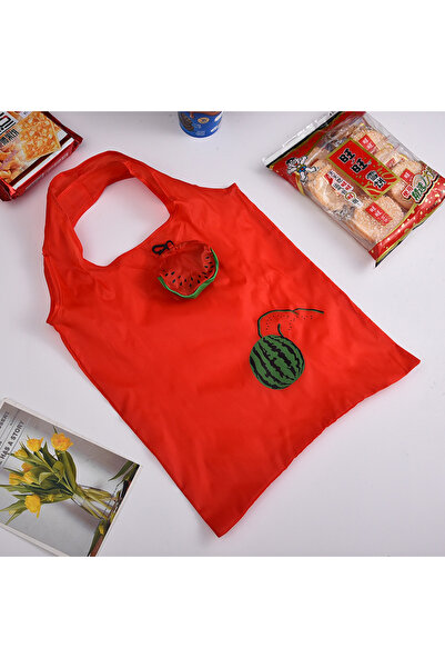 Choice4 JETTING Red Lovely Fruit Foldable Shopping Bag Large Capacity Superma...