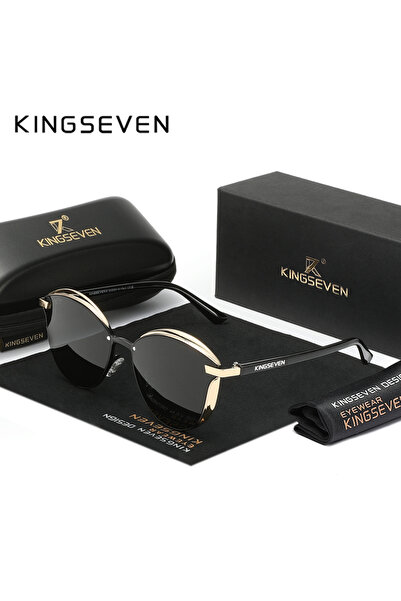 Choice3 Golden Gray KINGSEVEN Trend Luxury Cat Eye Women's Glasses Polarized ...