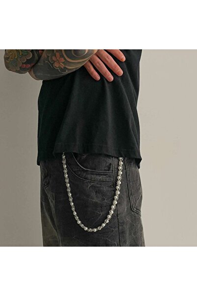 Choice D00E1BK01734 Ingemark Punk Imitation Pearl Trousers Hipster Pant Jean ...