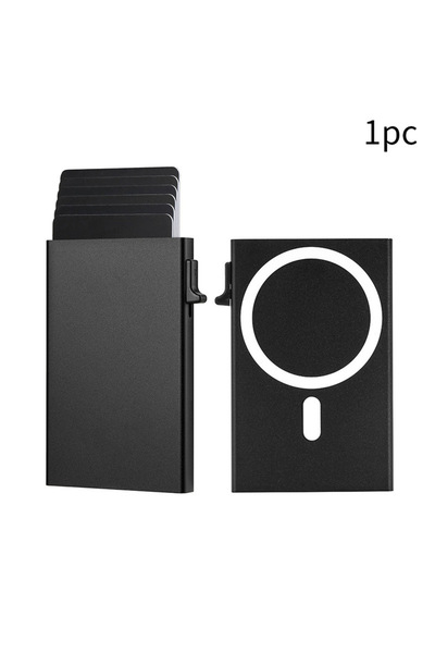 Choice1 Black 2026 RFID Protection Magnetic Suction Card Holder Men Women Fas...