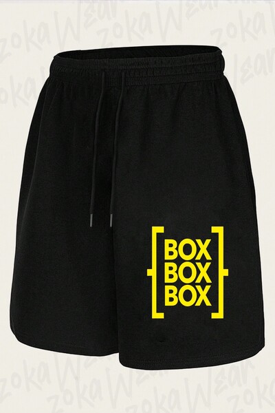 ZOKAWEAR شورت مطبوع بتصميم Box Box Box Formula 1 F1 للجنسين