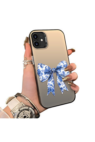 Hontinga iPhone 11 Uyumlu Silikon Kenar Sert Arka Kılıf Couple Telefon Kılıfı...