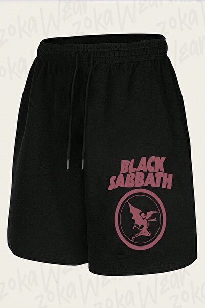 ZOKAWEAR Unisex Black Sabbath Design Printed Shorts
