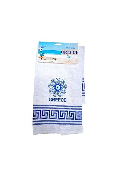 Tradesor Πετσέτα ποτηρόπανο Souvenir με κέντημα - Σετ 12pcs - Greece - 416280