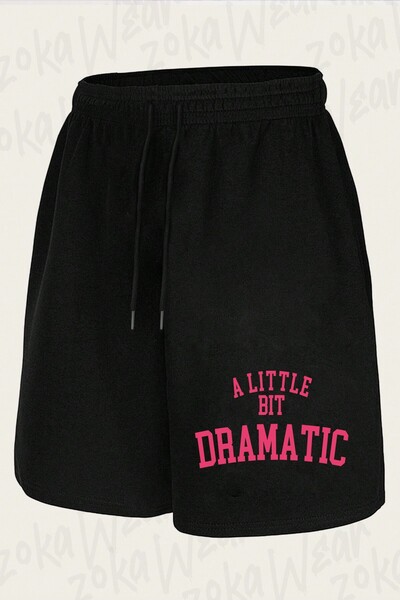 ZOKAWEAR Unisex Regina George'A Little Bit Dramatic' Design Printed Shorts