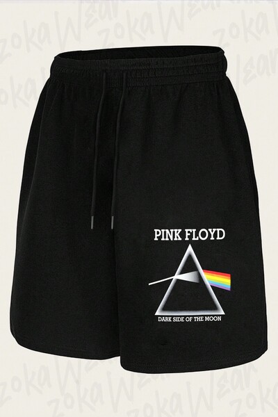 ZOKAWEAR Unisex Pink Floyd Dark Side Design Printed Shorts