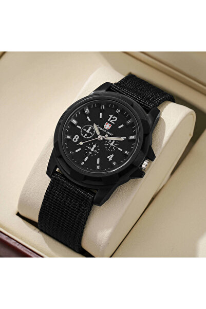 choice2 Black Without Box Men Watches Casual Nylon Band Mens Sport Quartz Wat...