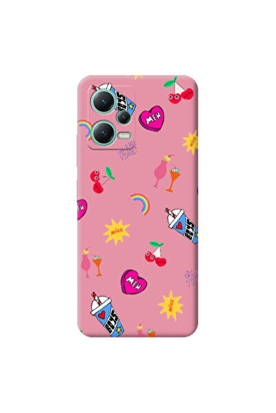 Other Xiaomi Redmi Note 12 Pro 5G glam time Pink Colored Silicone TPU Θήκη