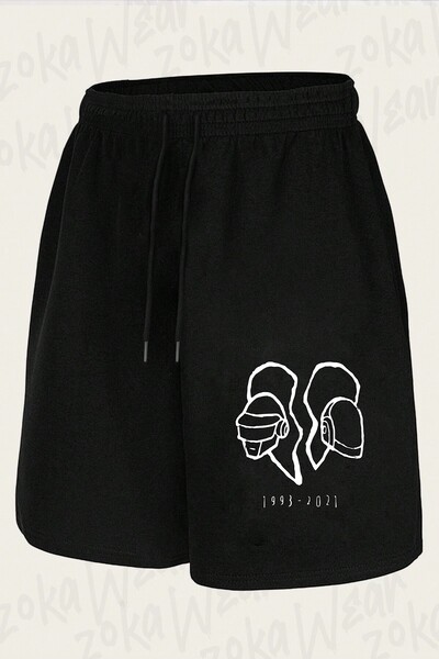 ZOKAWEAR Unisex Daft Punk V2 Design Printed Shorts