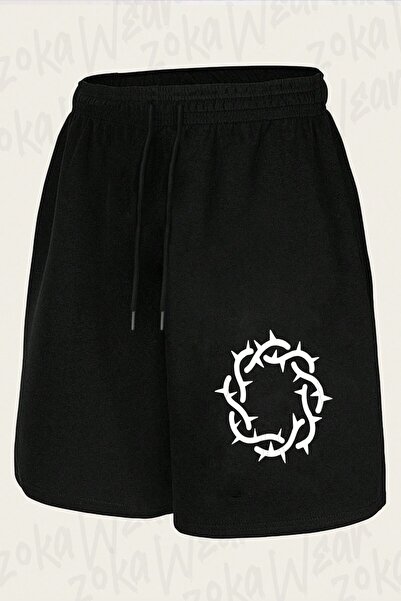 ZOKAWEAR Unisex šorts sa dizajnom logotipa Bad Omens
