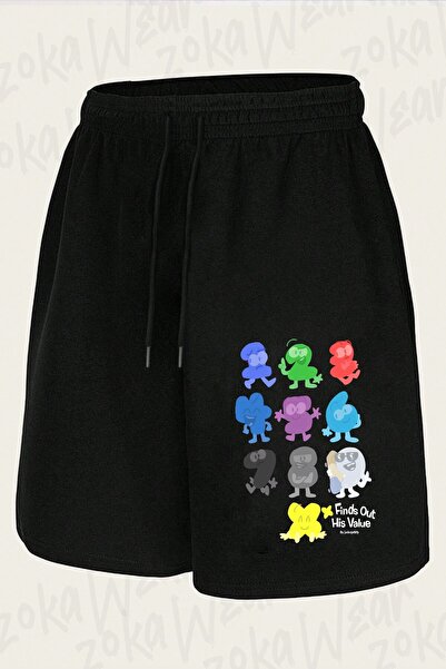 ZOKAWEAR Unisex Bfdi X Finds Out His Value Cast 2 Design Printed Shorts