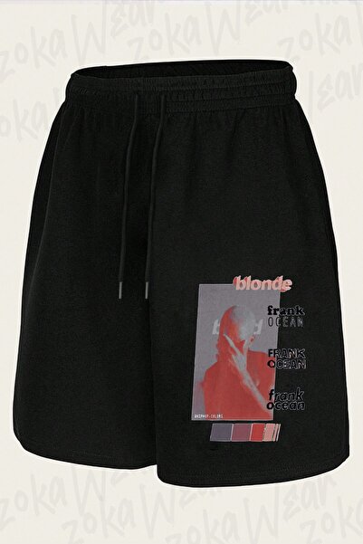 ZOKAWEAR Unisex Frank Ocean 4 Design Printed Shorts