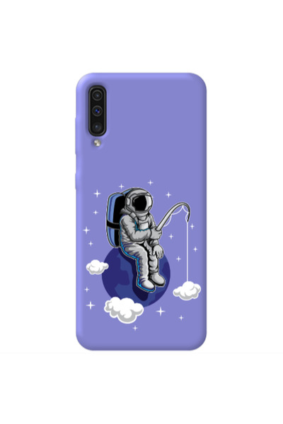 Other Samsung A70 Fishing space Purple Colored Silicone TPU Θήκη