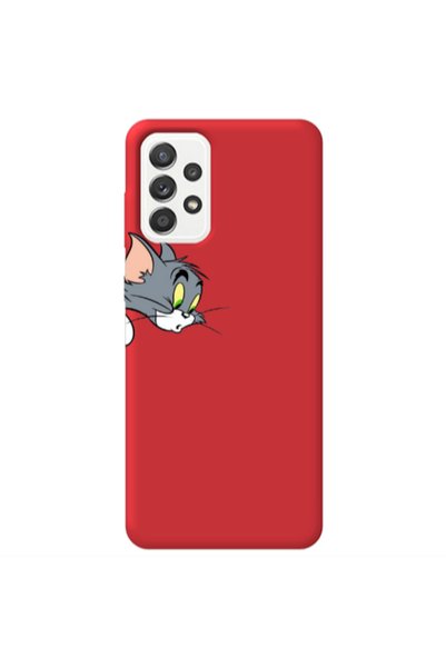 Other Samsung A72 Tom 1 Red Colored Silicone TPU Θήκη