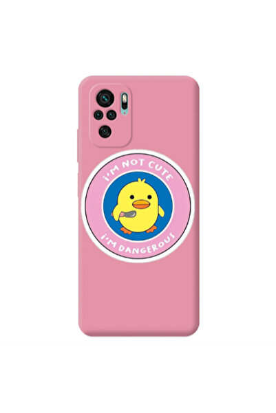 Other Xiaomi Redmi Note 10S I m dangerus Pink Colored Silicone TPU Θήκη