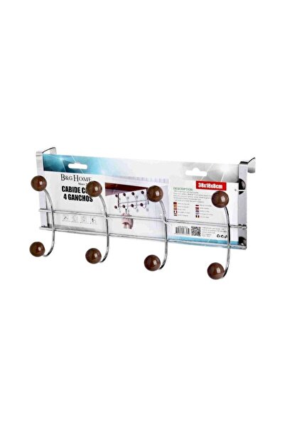 Tradesor Μεταλλική κρεμάστρα πόρτας 4 θέσεων - 57605