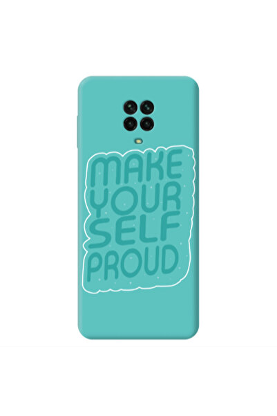 Other Xiaomi Redmi Note 9 Pro Make Your Self Proud Turquoise Colored Silicone...
