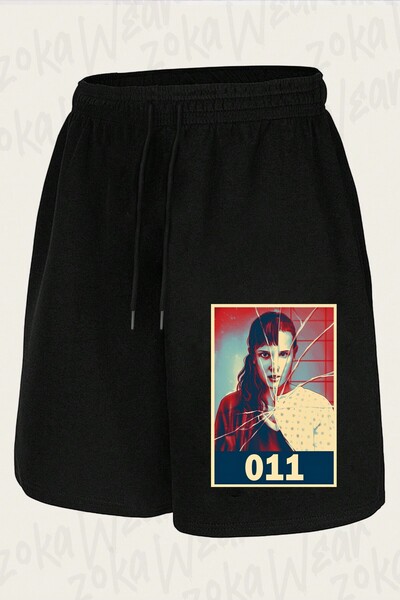 ZOKAWEAR Unisex Eleven Stranger Things Season Design Printed Shorts