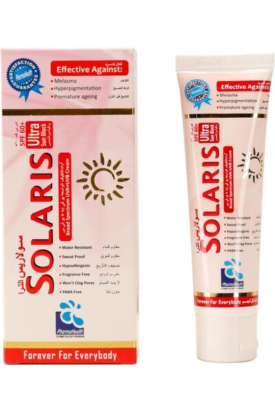 Pharmahealth Solaris ULTRA Sun Block SPF 60+ – Broad Spectrum UVA & UVB Prote...