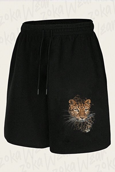 ZOKAWEAR Unisex 3D Leopard Design Printed Shorts