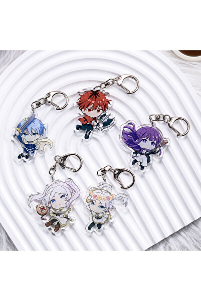 Choice 5 cm 1 5Pcs Anime Frieren: Beyond Journey's End Acrylic Keychain Bag C...