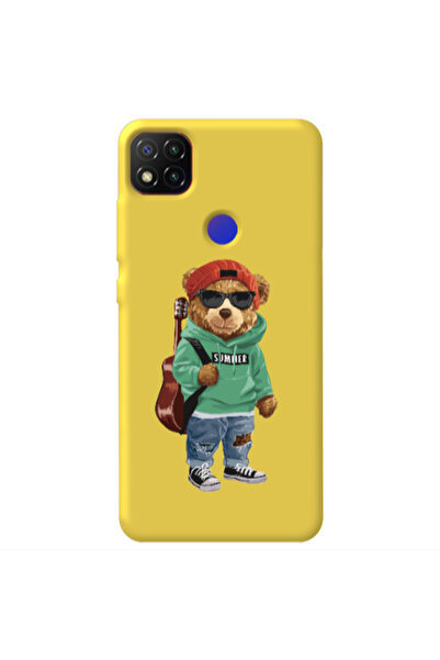 Other Xiaomi Redmi 9c Summer Tedy Yellow Colored Silicone TPU Θήκη