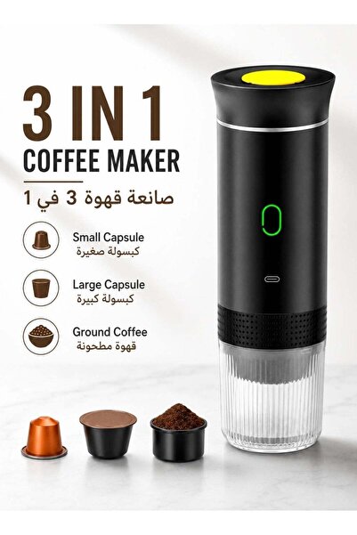 LEOXOL Cordless Portable Coffee Machine | 150ml Travel Espresso Maker | 3 In ...