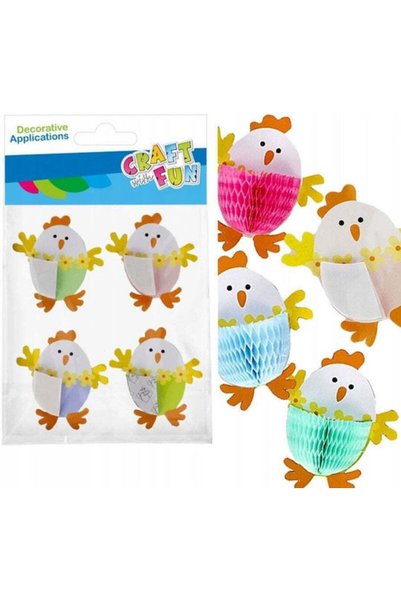 Craft with Fun Autocolant decorativ pentru deck, Shrink Harm, 4 bucăți, Cf 12...