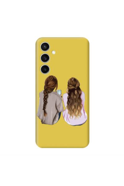 Other Samsung S24 Plus Friends Yellow Colored Silicone TPU Θήκη