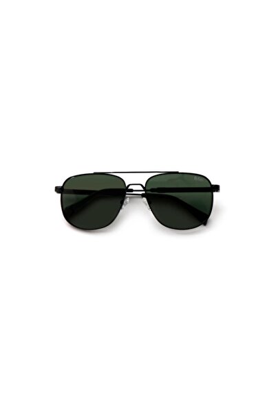 Lee Cooper نظارات شمسية مستقطبة للرجال بعدسات سوداء عاكسة - LCM10245C1