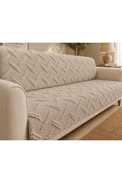 SYCAMORE HOME غطاء أريكة من الشانيل الفاخر مقاس 175x215 سم، غطاء أريكة قابل ل...