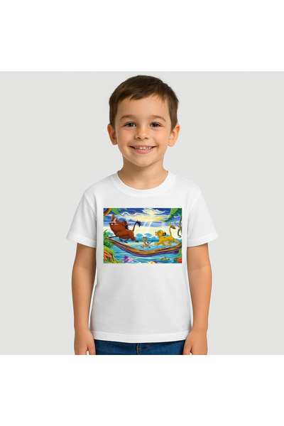 Fruit of the loom Tricou copii Regele Leu Hakuna Matata 100% Bumbac
