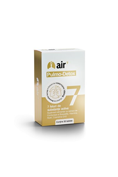 Pharma Air 7 Pulmo Detox pentru fumatori, 30 capsule, Green Splid