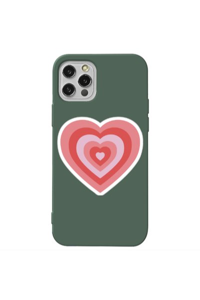 Other Apple iPhone 13 Pro My Heart Is Yours Dark Green Colored Silicone TPU Θήκη