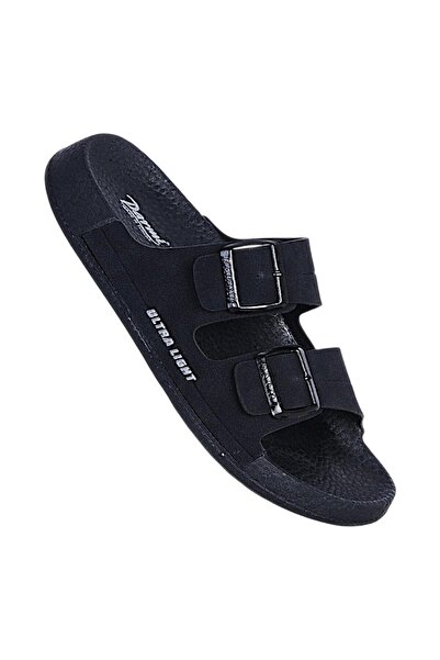 Ayakcenter Parmi 26001 Black Lightweight Soft Men's Daily Slippers