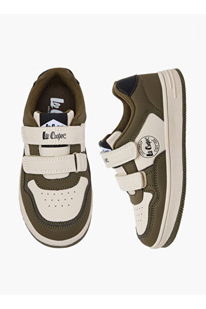 Lee Cooper أحذية رياضية للأولاد بتصميم مجزأ وأربطة لاصقة عند الكاحل