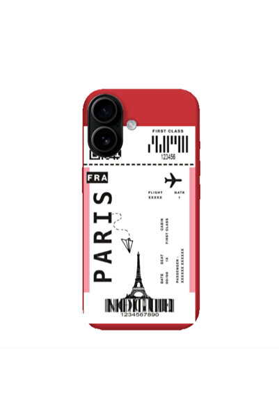 Other Apple Iphone 16 plus Paris FRA Red Colored Silicone TPU Θήκη