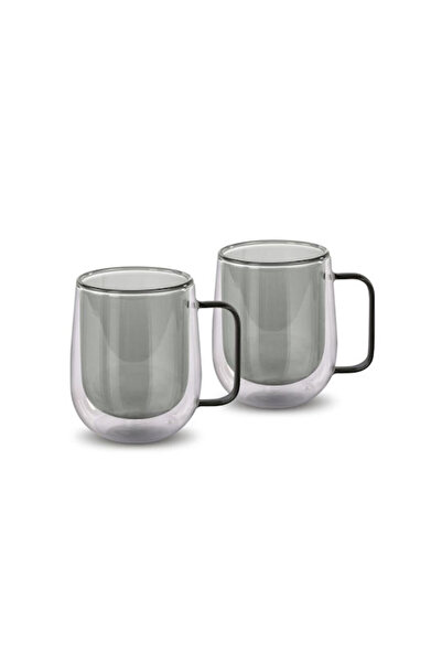 LAMART Σετ ποτηριών από γυαλί σε μαύρο χρώμα, 250ml, 2 τεμάχια. Κωδικός: LT9123