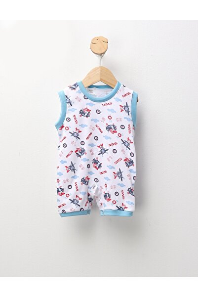 MiniKids Salopeta AirPlain M-S model cu albastru