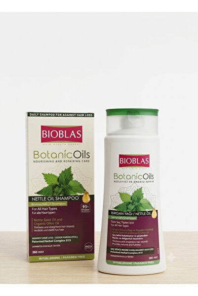 Anka Ticaret Nutritional and Repairing Care Nettle Oil Shampoo Paraben-Free 3...