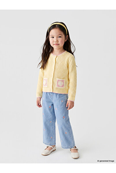LC Waikiki I Standart Fit Embroidered Girls' Jean Pants from Freezen Store