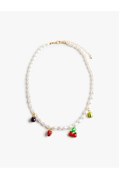 Koton Multi-Colored Fruit Charms Pearl Necklace