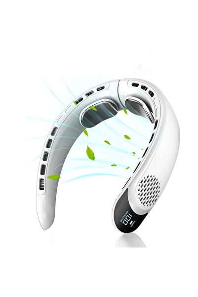 choice2 مروحة رقبة USB جديدة مطورة بيضاء رباعية النواة بتصميم توربيني بدون شف...