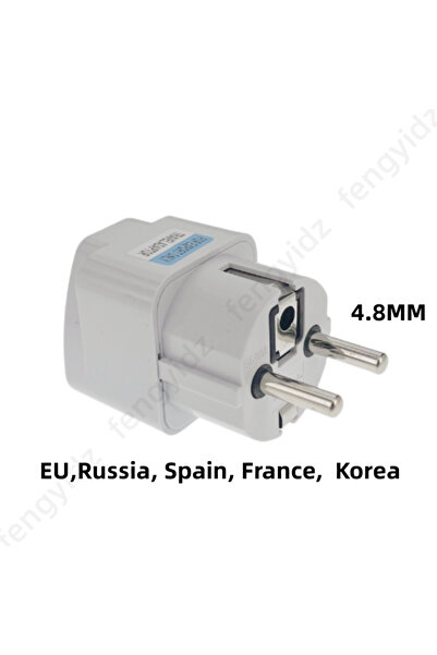Choice6 Germany KR White US To EU Plug Adapter Korea KR Euro Europea To Ameri...