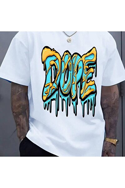 12 Teknoloji تي شيرت رجالي سريع الجفاف ومسامي بتصميم DOPE Graffiti Drip مطبوع...