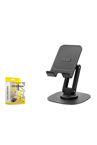 HADRON HDX8024 360 °   حامل هاتف مكتبي دوار قابل للتعديل ABS - أسود