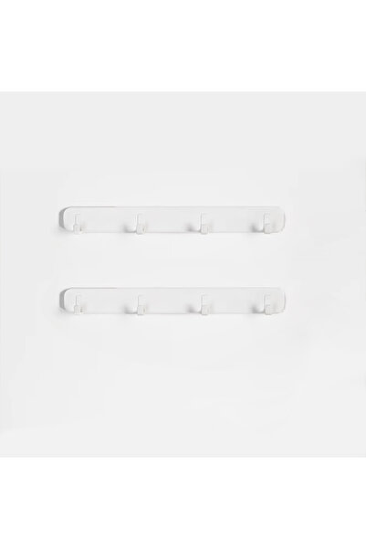 Choice1 2pcs-white 1pc/2pcs Non Perforated Wall Mounted Four Hook Extendable ...
