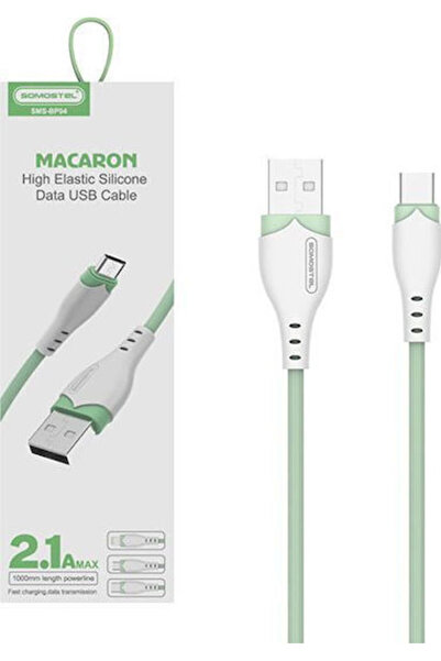 Somostel Cablu USB 2.0 USB-C tată - USB-A / USB-C Verde 1.2m (28262)